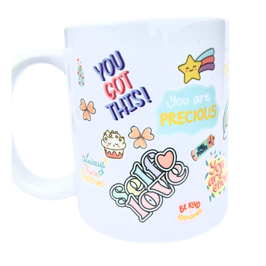 Positive Vibes Ceramic Mug – 11oz