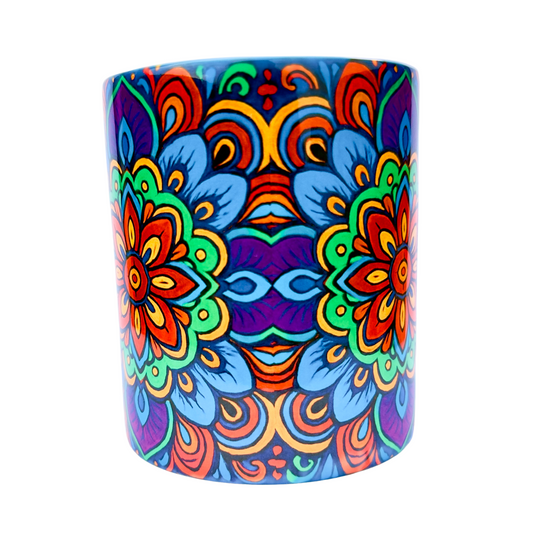 Radiant blue Mandala 11oz Ceramic Mug