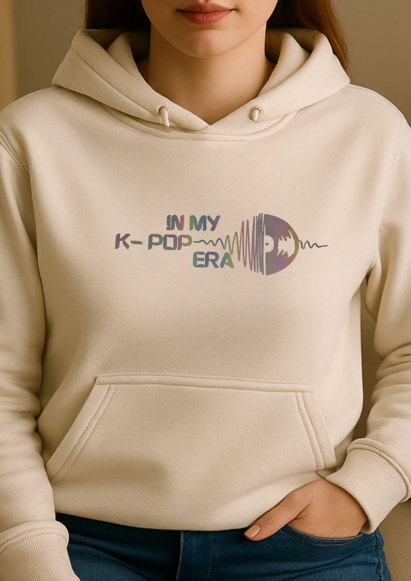 In My K-Pop Era – Holographic Reflective Hoodie