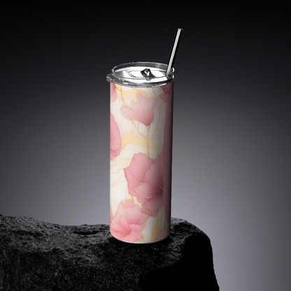 Pink Marble custom tumbler