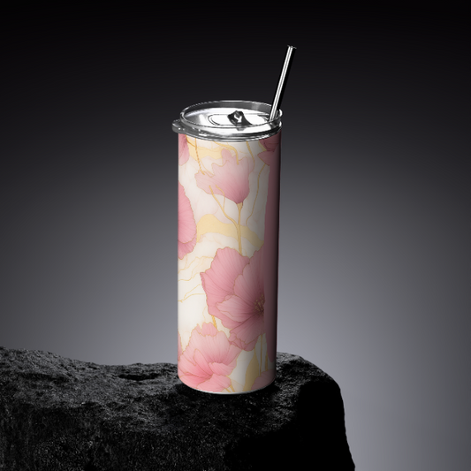 Pink Marble custom tumbler